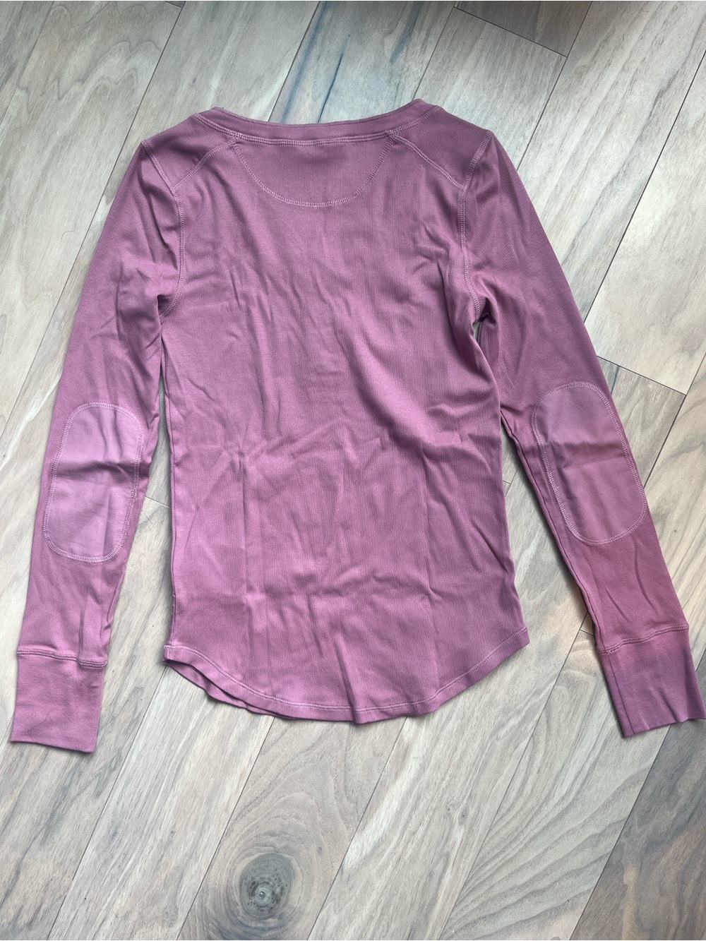 Ralph Lauren Women’s Long Sleeve Henley Top in Dusty Rose Size S Preppy - Picture 4 of 11